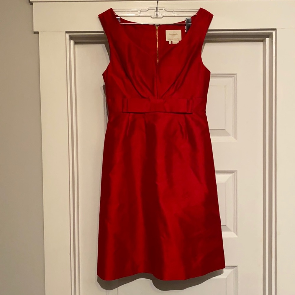 Red Kate spade dress!